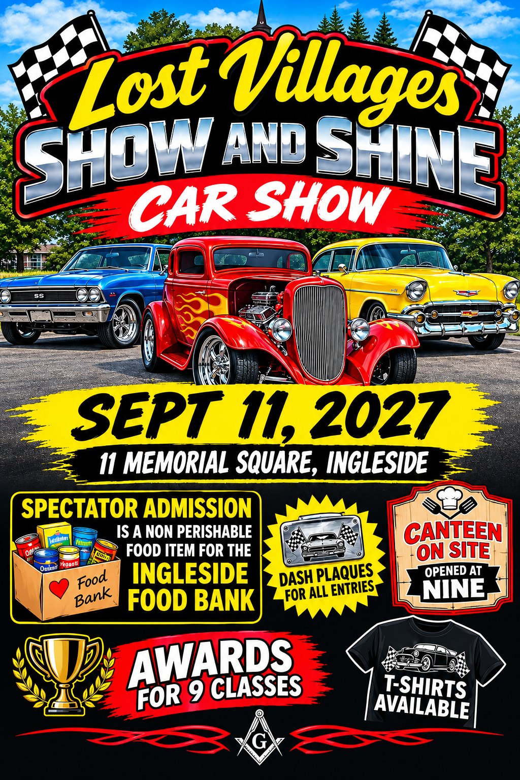 Lost Villages Show and Shine Car Show – September 11, 2027