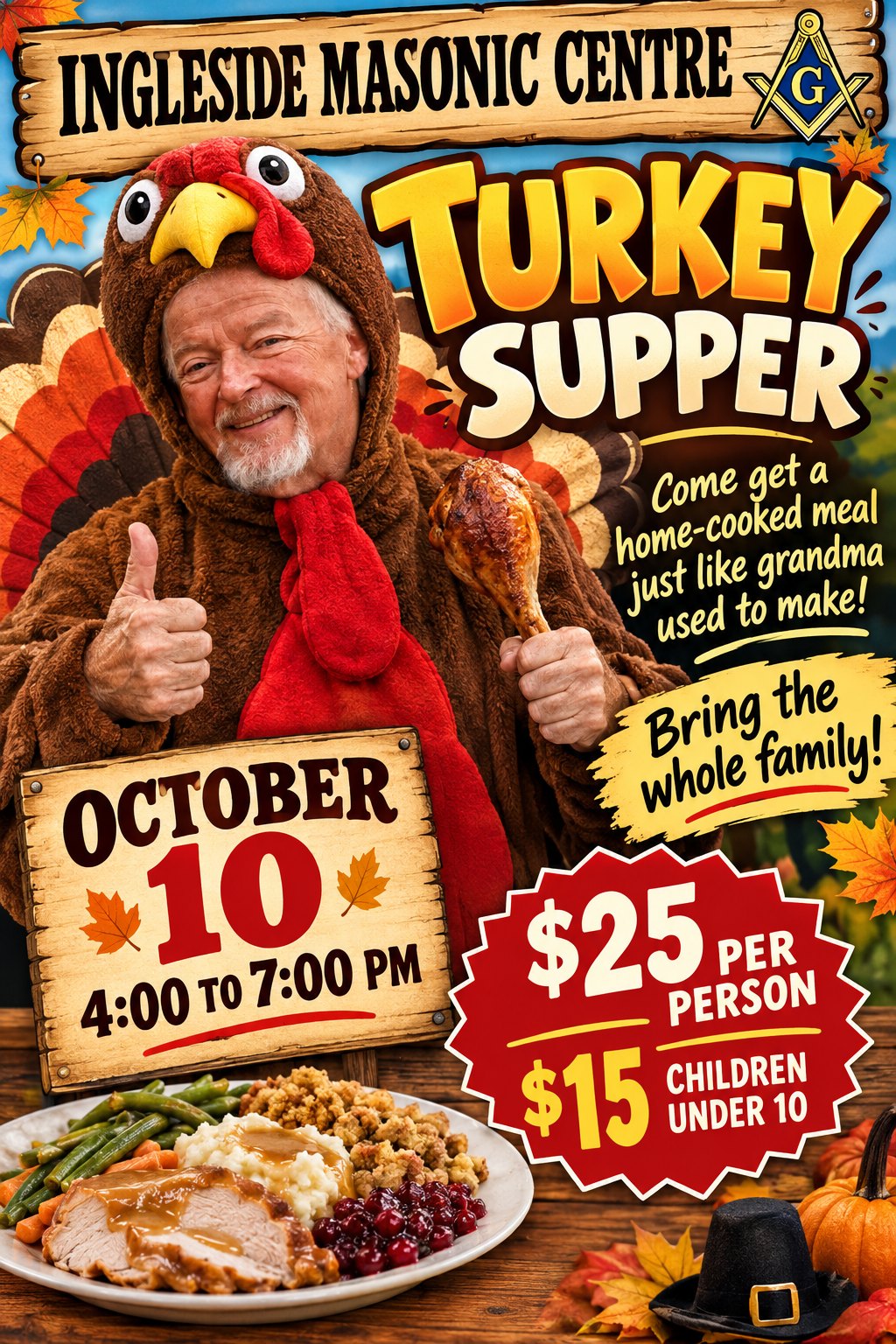Turkey Supper – October 10, 2026