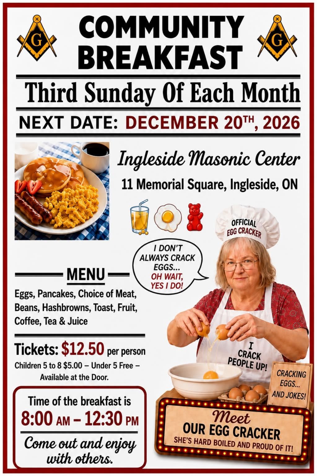Community Breakfast – December 20, 2026